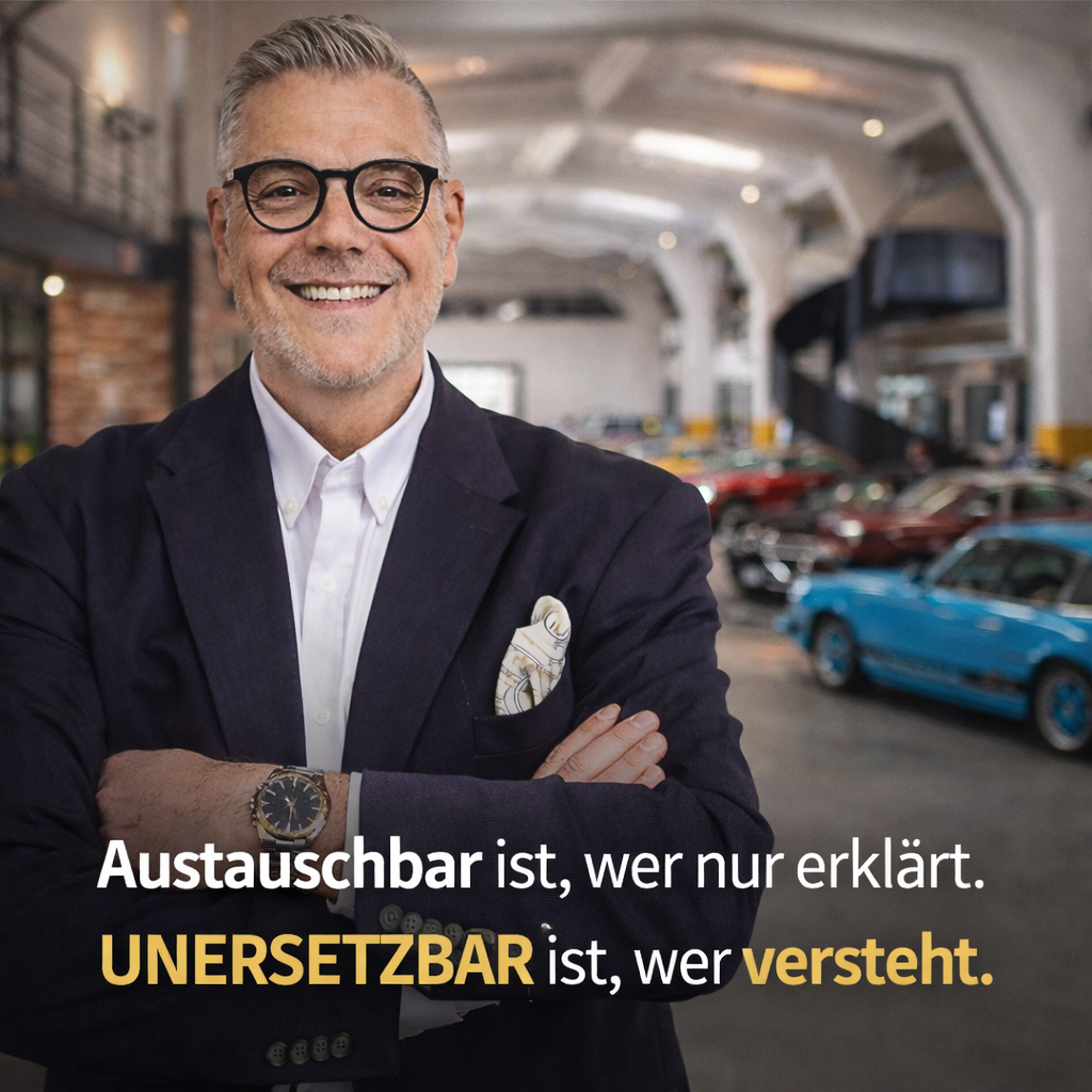 Austauschbar ist, wer nur erklärt. Unersetzbar ist, wer versteht.